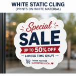 White Static Cling